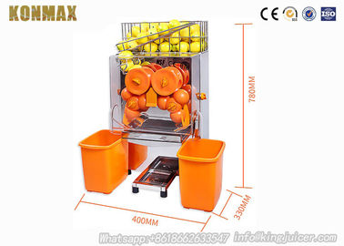 Portable alaranjado do espremedor de frutas do limão da auto alimentação com as 22 - 25 laranjas por minutos