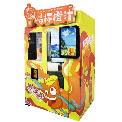 Cartão de crédito alaranjado do pagamento de Sterilazation Juice Vending Machine Apple do ozônio