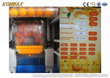 Máquina de venda automática alaranjada do suco de fruto da cor preta para o uso da escola/lojas