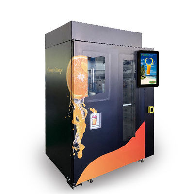 Máquina de venda automática recentemente espremida automática do suco de laranja para o anúncio publicitário