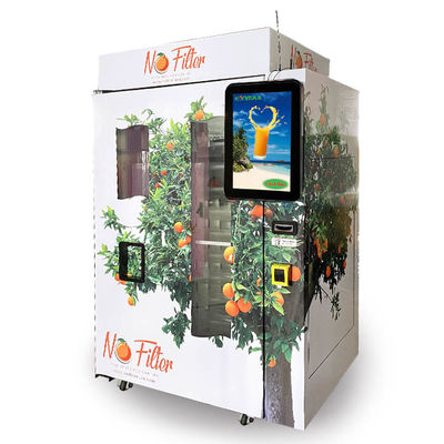 Máquina de venda automática recentemente espremida automática do suco de laranja para o anúncio publicitário