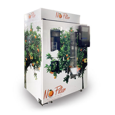 Máquina de venda automática do suco de fruto do pagamento da moeda e da nota com sistema de refrigeração