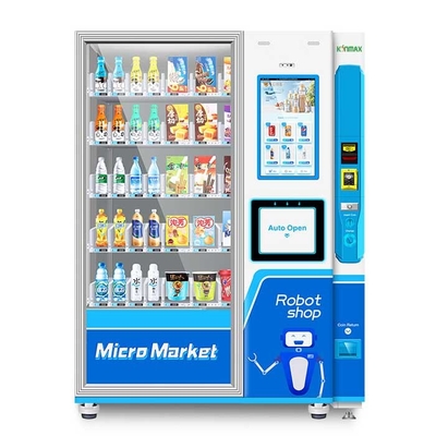Petisco da grande capacidade e máquina de venda automática automáticos 800w da bebida